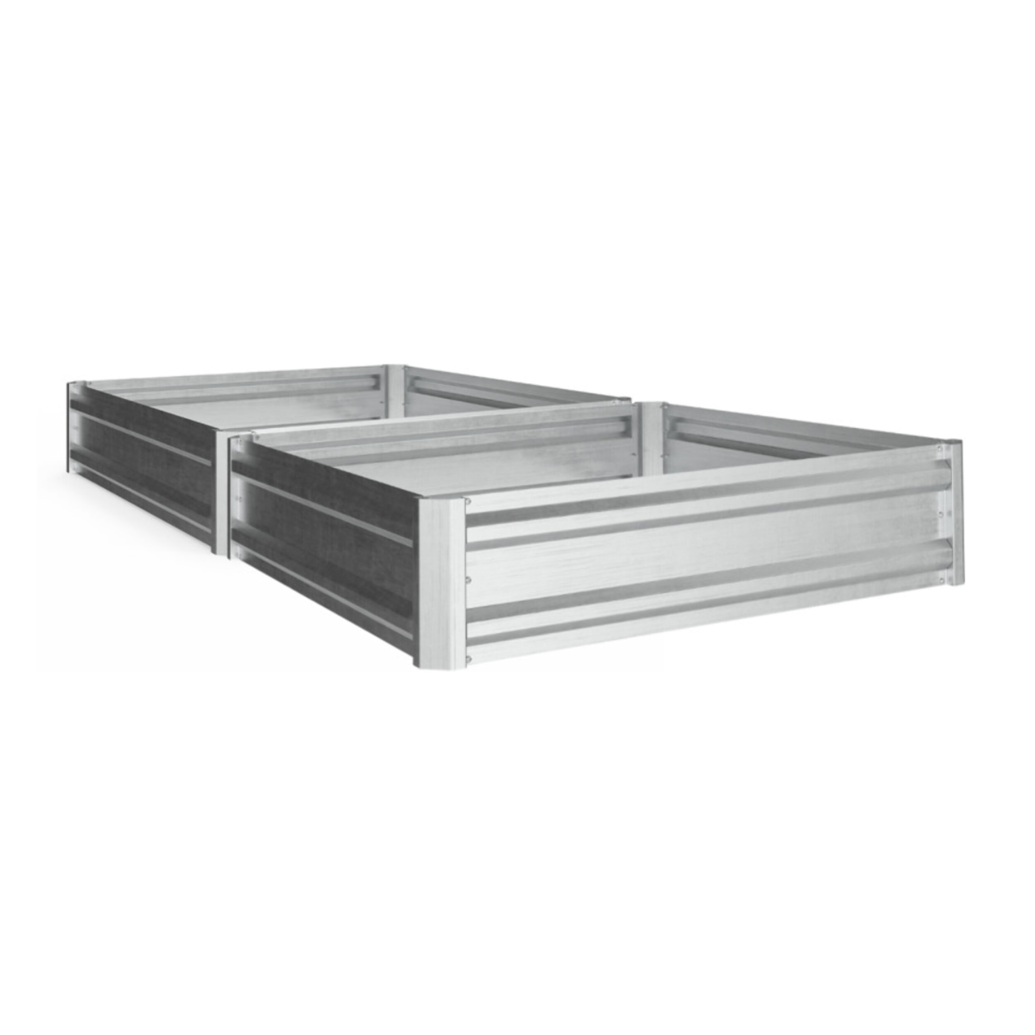 Carrés de potager en métal galvanisé 90x90x20cm - lot de 2