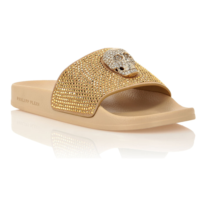 PHILIPP PLEIN Sandalias planas SKULL
