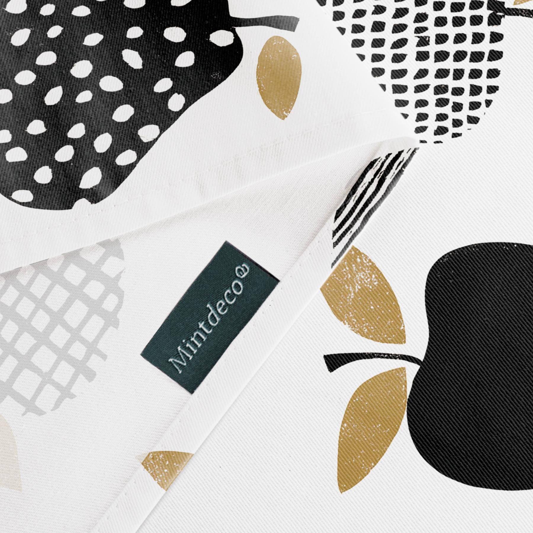 Nappe anti-taches GOLDEN NOIR - en 100 % coton