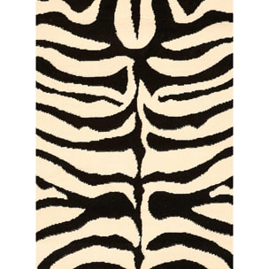 Tapis salon et chambre tissé motif animaux NALA