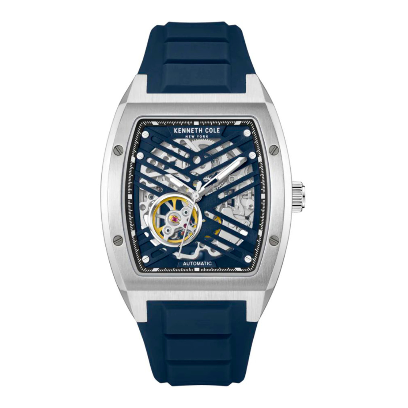 Reloj Kenneth Cole KCWGZ0046101 Hombre Analogico Automatico con Correa de Silicona