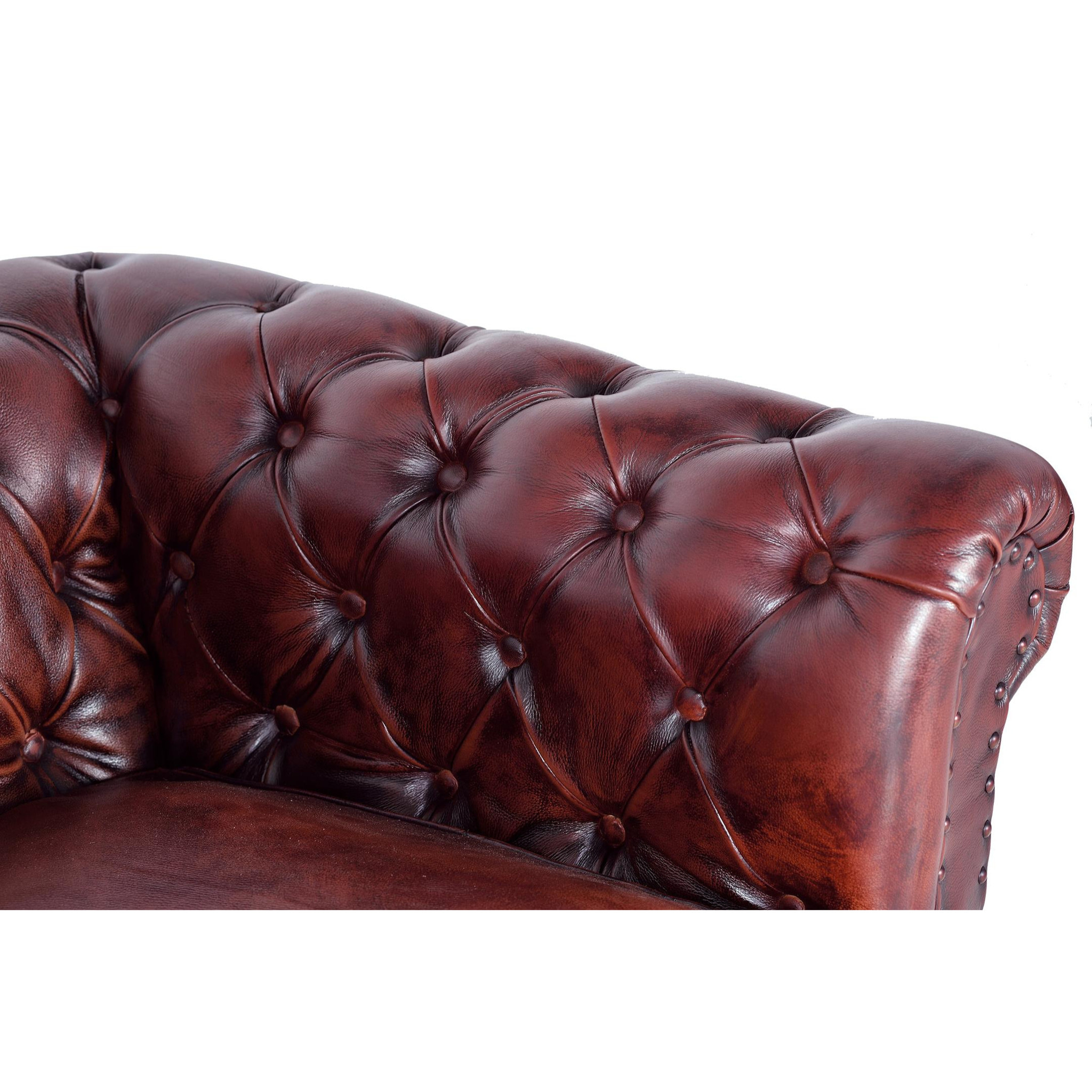 Sillón de Piel 96 Cm Estilo Chester