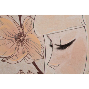 Set 2 Cuadros Mujer 80% Pintado A Mano 60x4x80 Cm