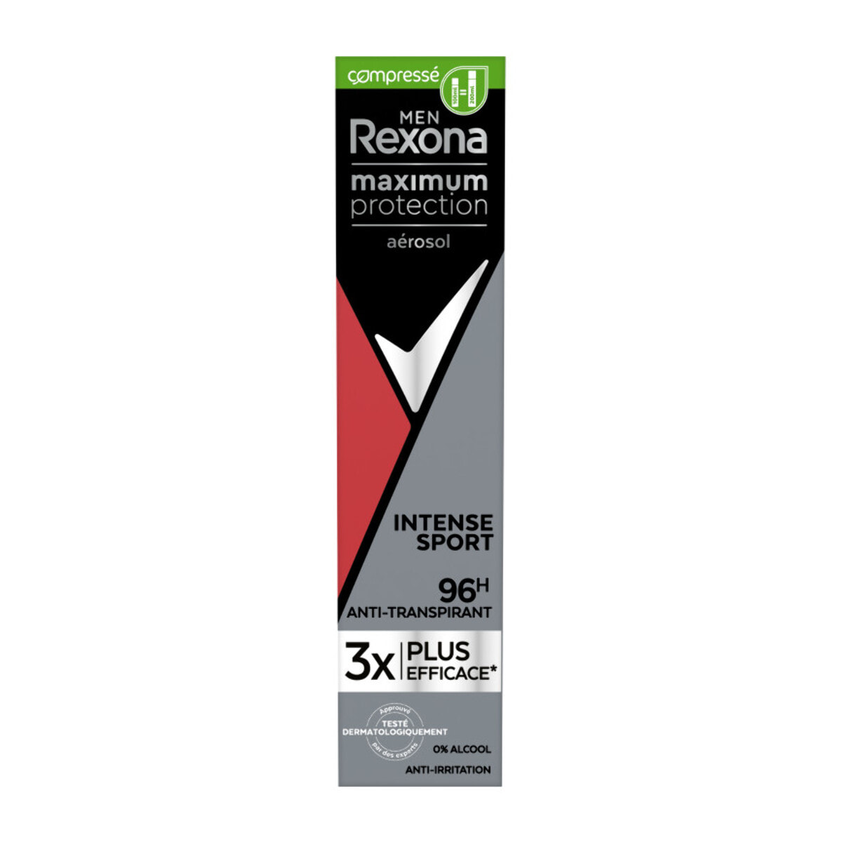 Pack de 3 - REXONA MEN Déodorant Homme Spray Anti-transpirant Intense Sport 100 ml