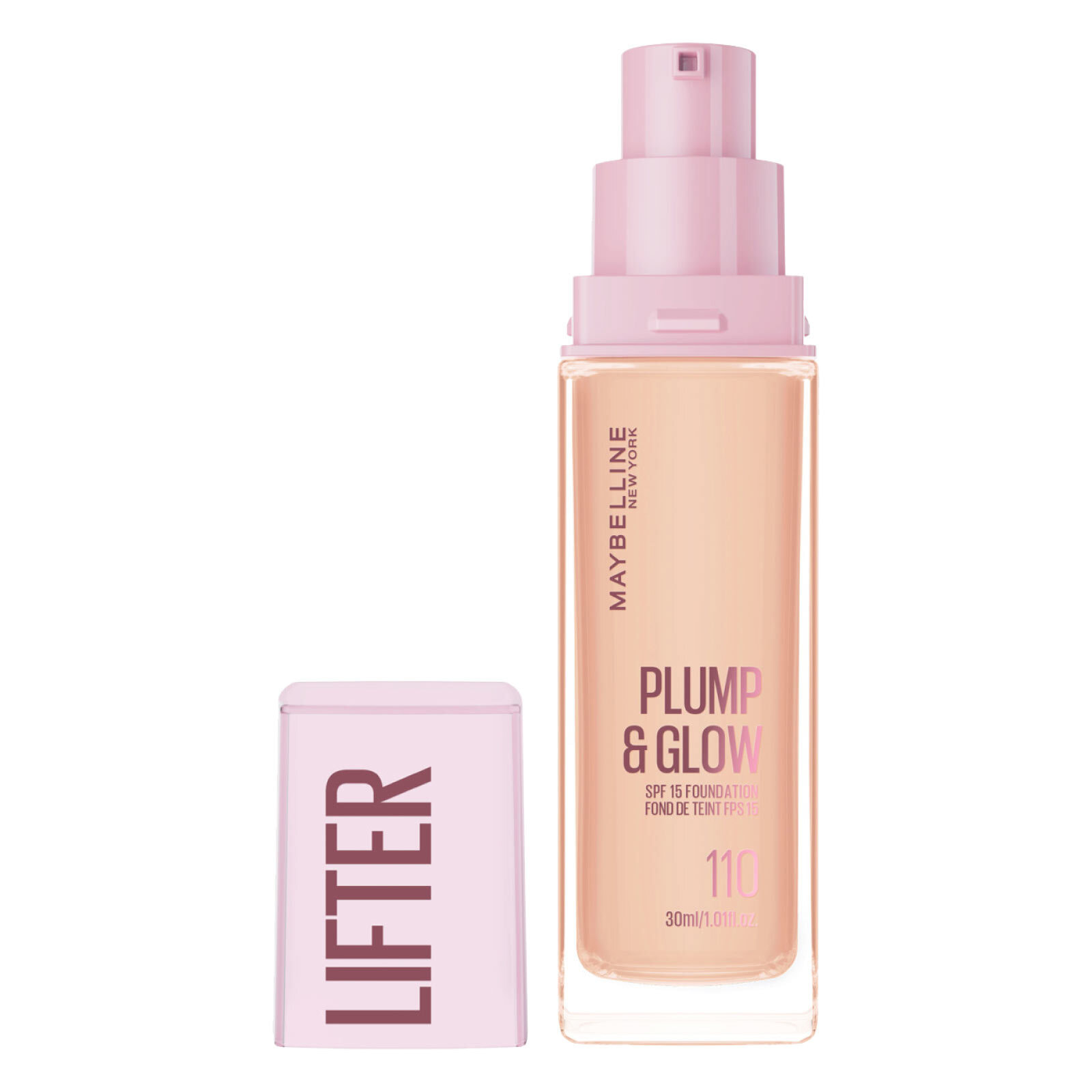 Fondotinta Idratante Rimpolpante 110 Lifter Plump & Glow SPF 15 con Niacinamide 30ml