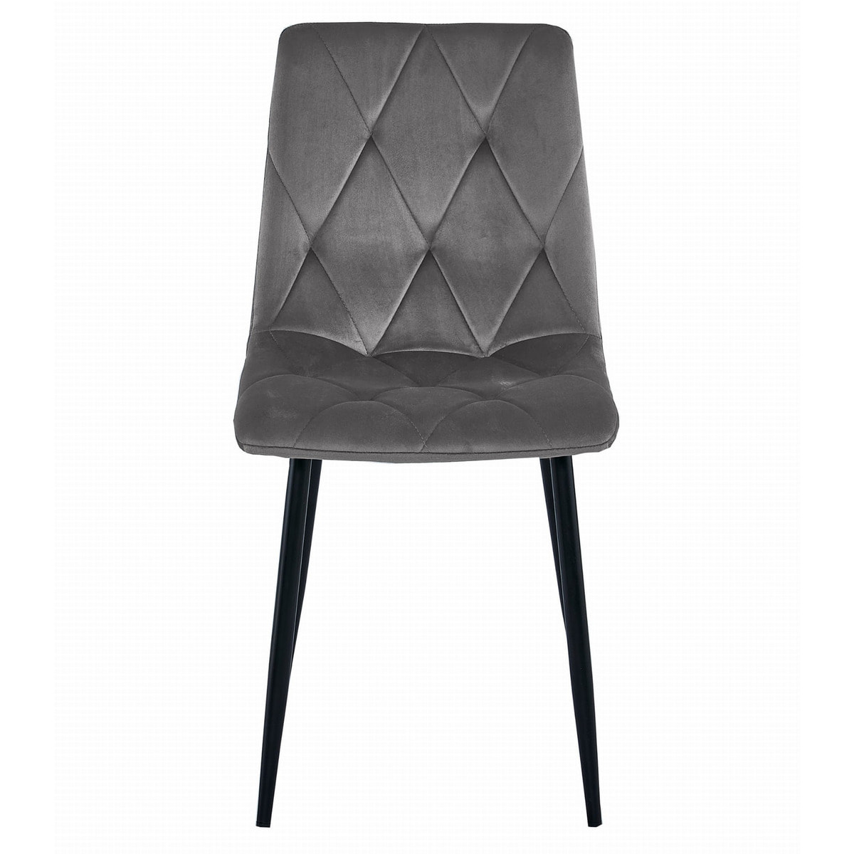 Set Sala da Pranzo Libra con Tavolo Craft e 4 Sedie in Velluto Grigio