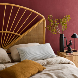 Tête de lit bohème rotin naturel et cannage TOMIA