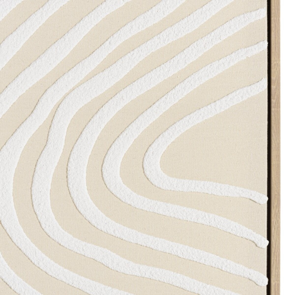 HOMER - Décoration murale A - 83x123cm lignes abstraites, cadre naturel