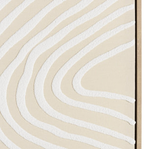 HOMER - Décoration murale A - 83x123cm lignes abstraites, cadre naturel