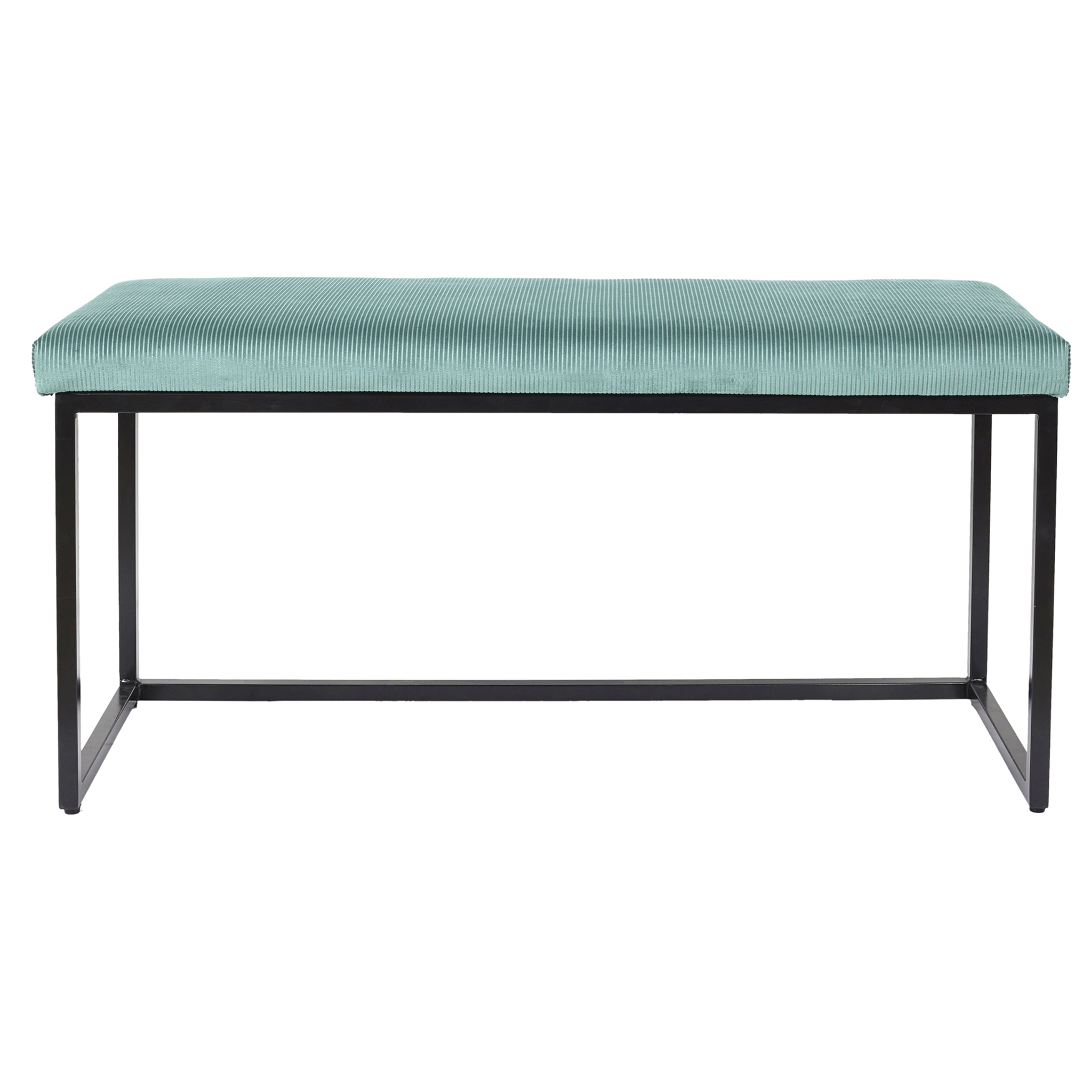 Banc Giulia Bleu Velours Cotele