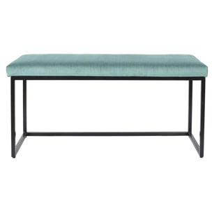 Banc Giulia Bleu Velours Cotele