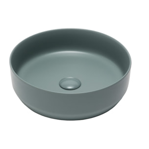 Vasque à poser ronde diamètre 39 cm - vert mat - sans trop-plein - SAT Infinitio