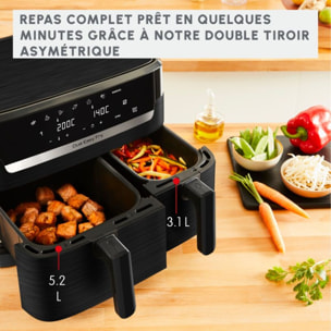 Friteuse sans huile MOULINEX Easy fry Dual XXL 8,3L EZ901N20