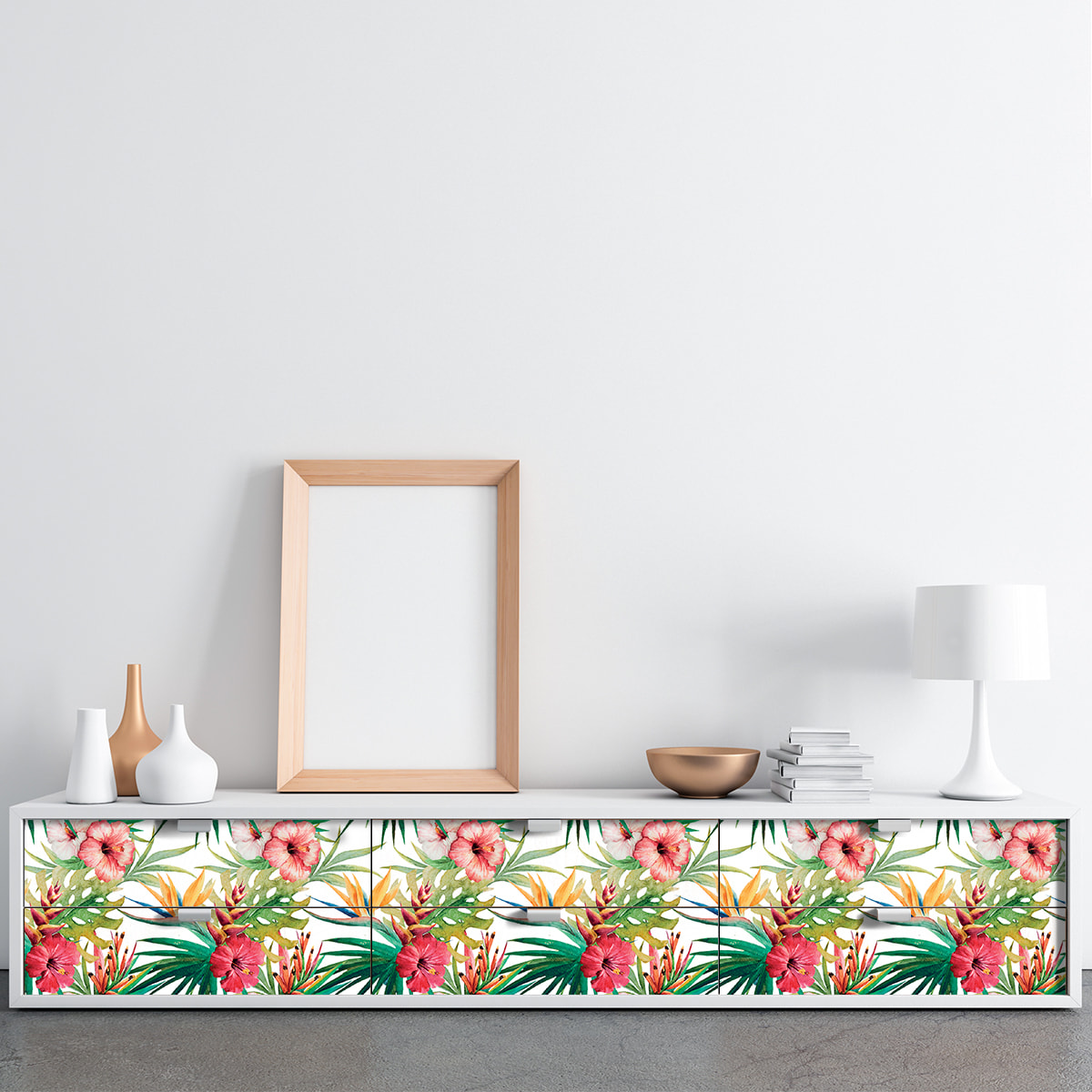 Sticker meuble tropical jantharat 40 x 60 cm