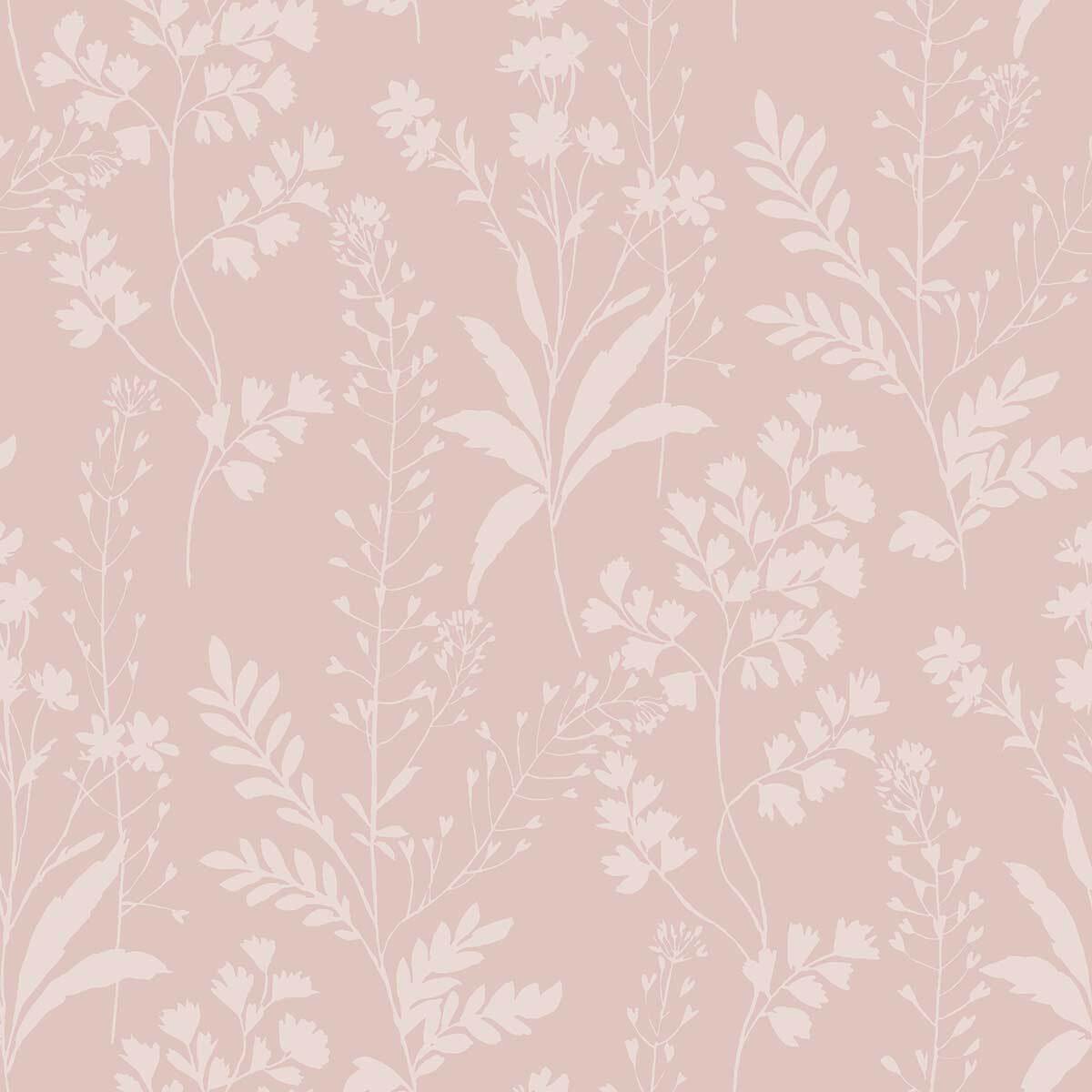 Papier peint botanique tropical fond ocre doré