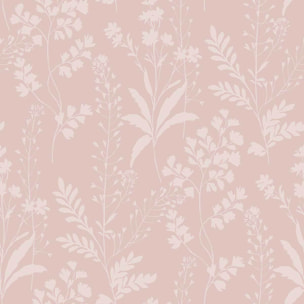 Papier peint botanique tropical fond ocre doré