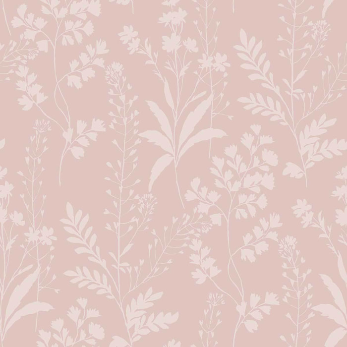 Papier peint botanique tropical fond ocre doré