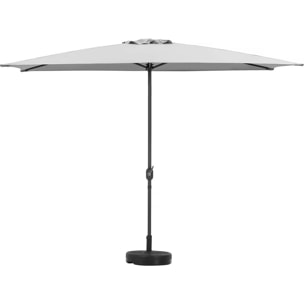 Parasol jardin "Sol 2" - Rectangle - 2 x 3 m - Gris