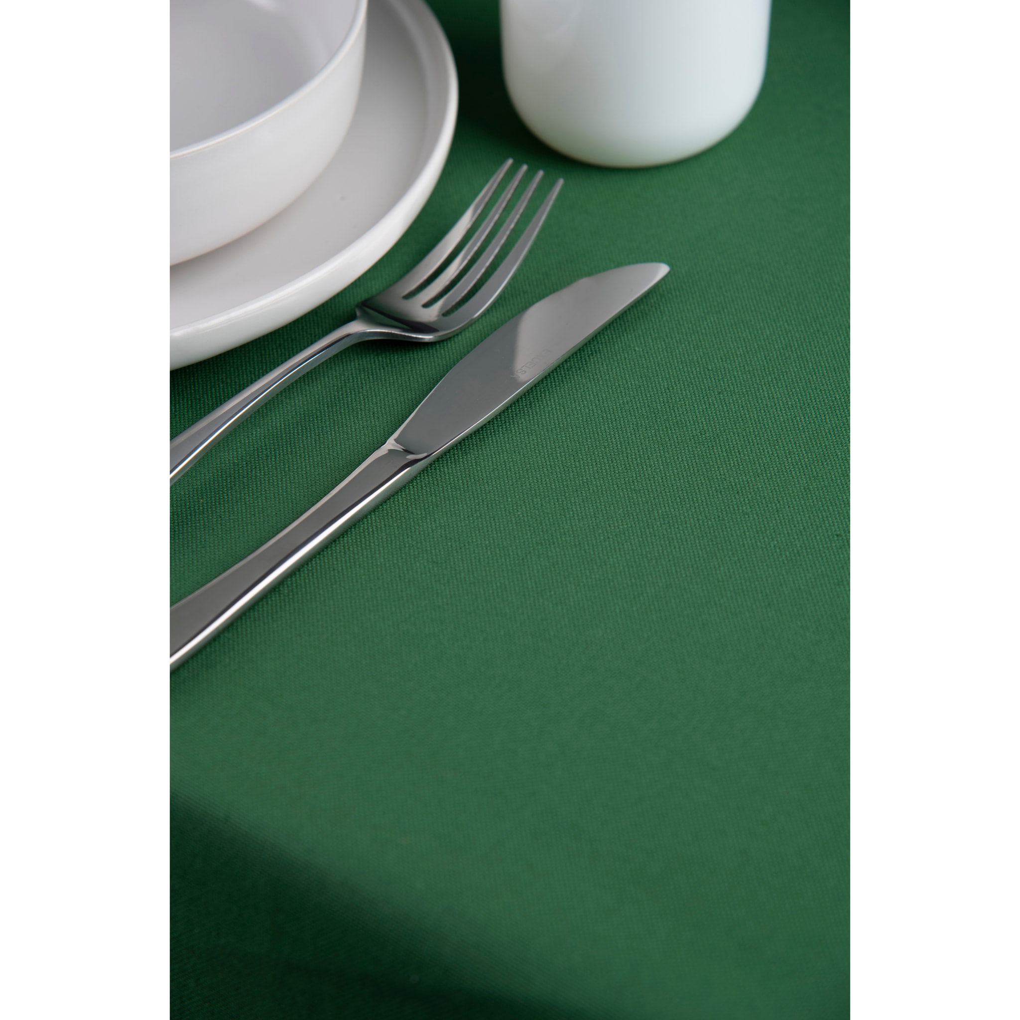 Tovaglia 140x240 Excelsa – Panama Color, Cotone Verde Scuro