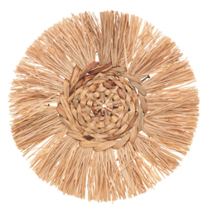Set de 3 déco murales raphia D25/30/36cm