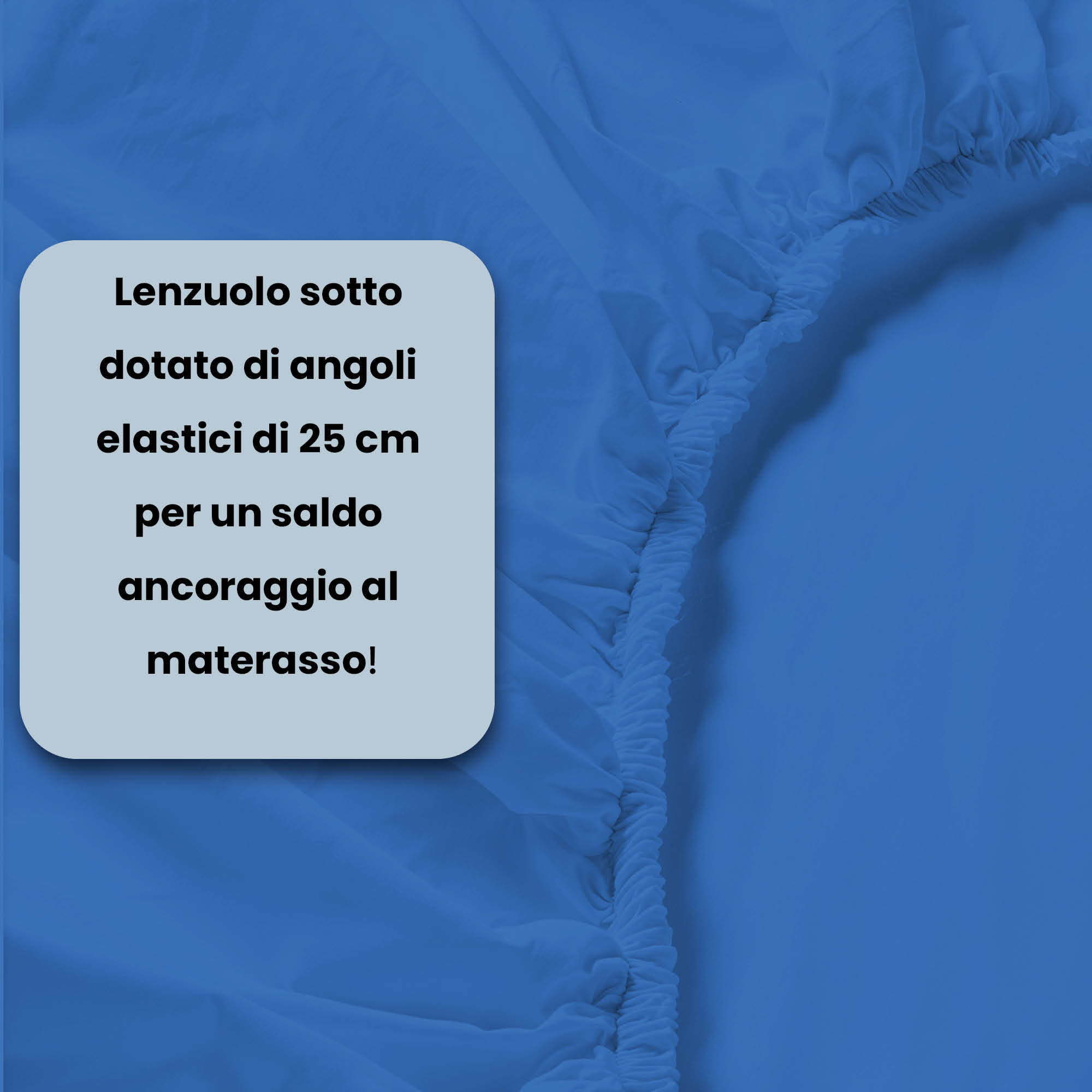 LENZUOLO SOTTO CON ANGOLI MAX COLOR, 100% COTONE MADE IN ITALY