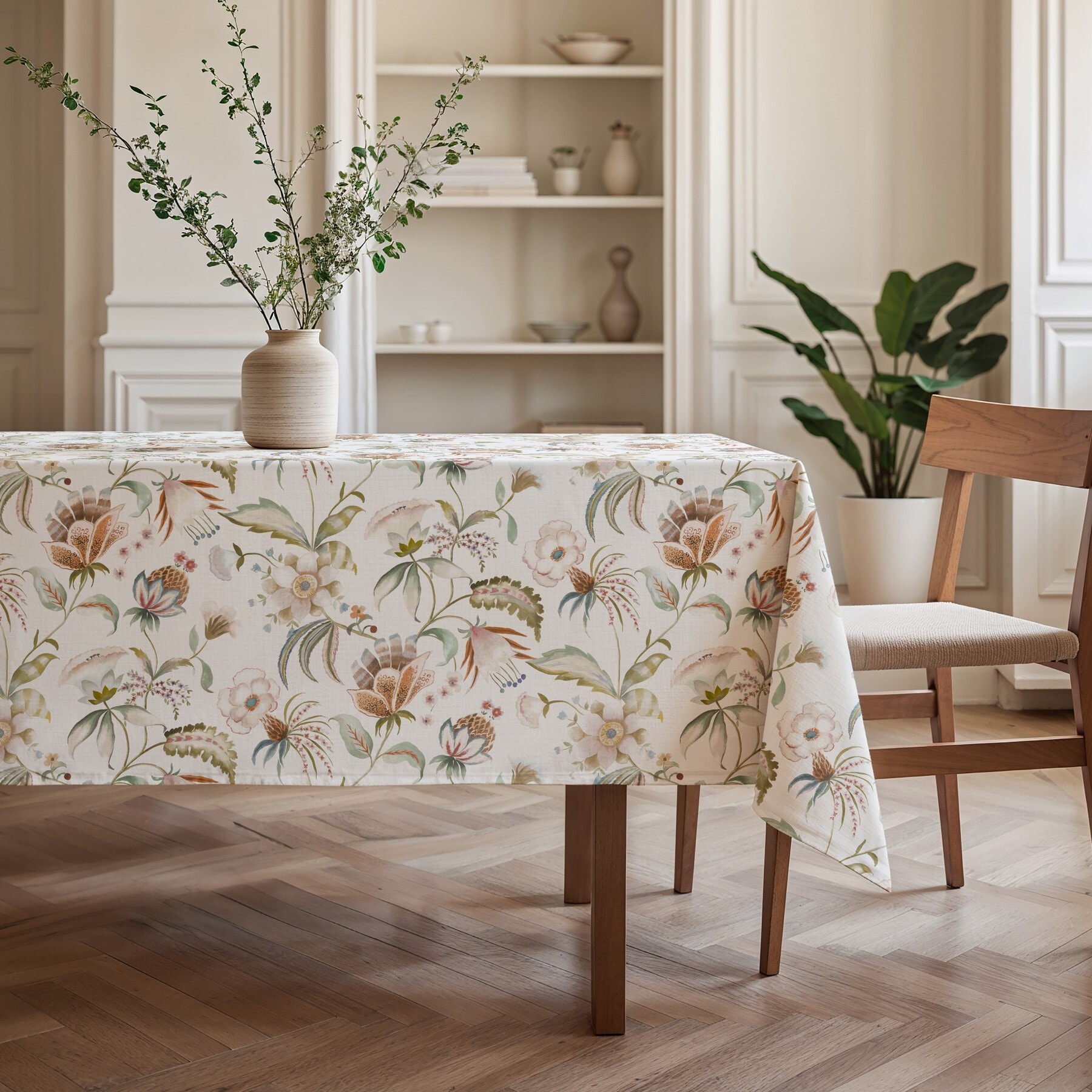 Nappe imprimée anti-tâches YARA BLANCHE
