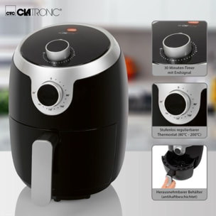 Friteuse sans huile à air chaud 1,8L Clatronic FR3769H-Noir