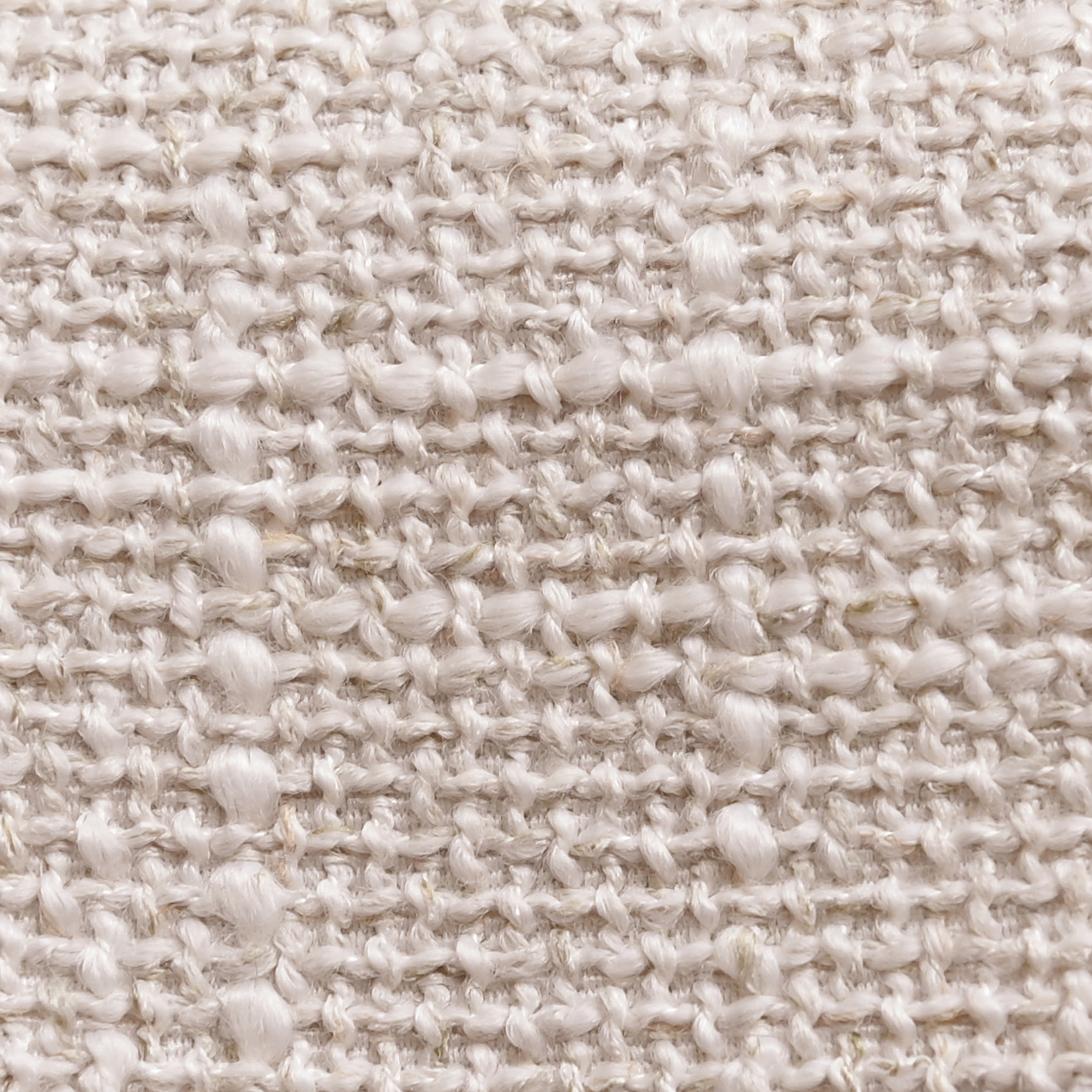 Tissu d’ameublement grosse toile flammée - Ecru