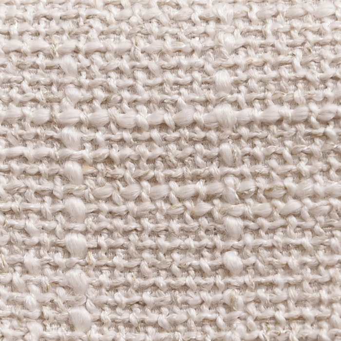 Tissu d’ameublement grosse toile flammée - Ecru