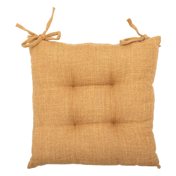 Galette de chaise "Clem" cannelle 38x38cm