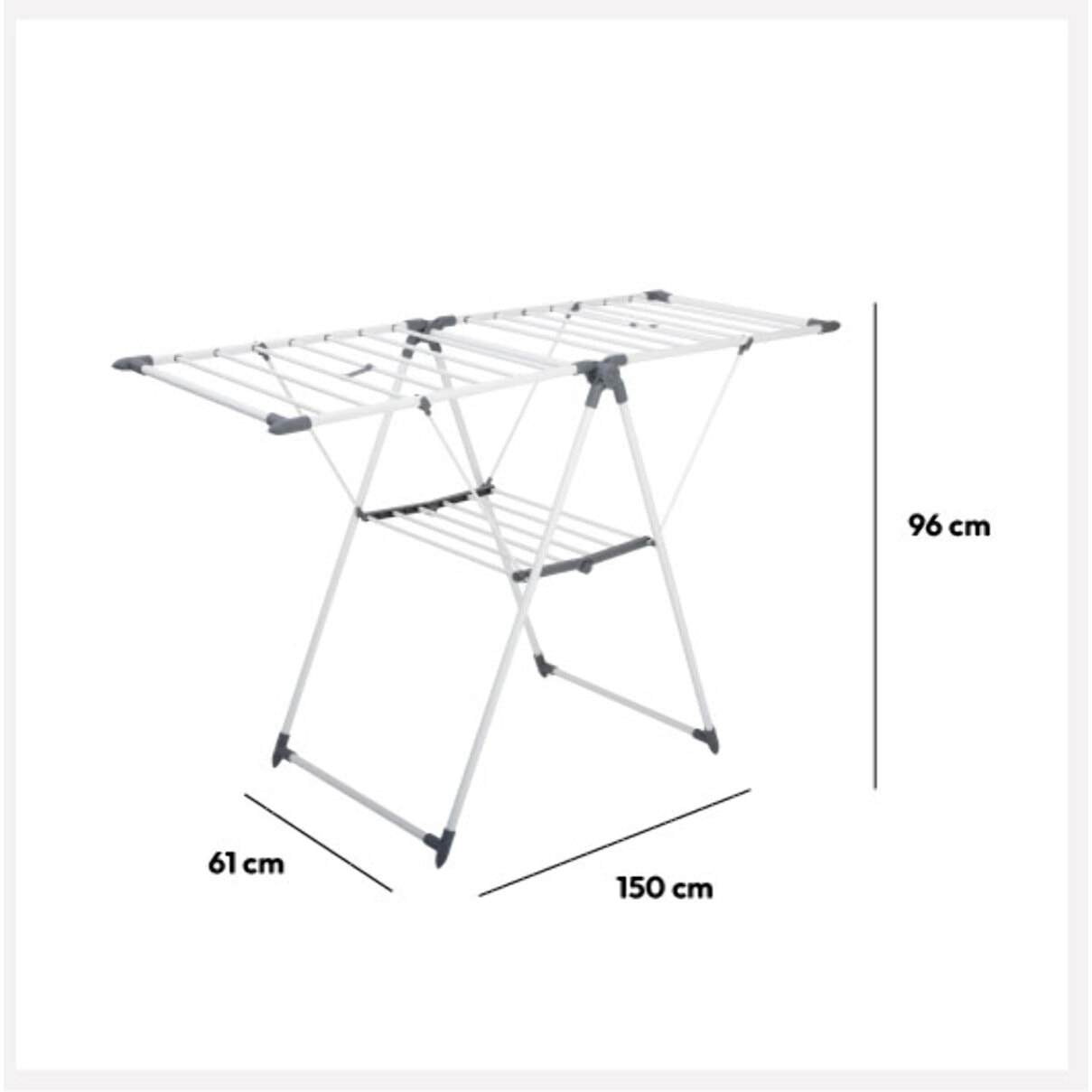Étendoir à linge pliant pont 15m Lut