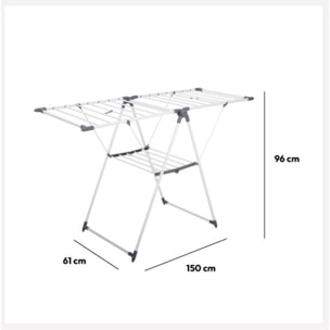 Étendoir à linge pliant pont 15m Lut