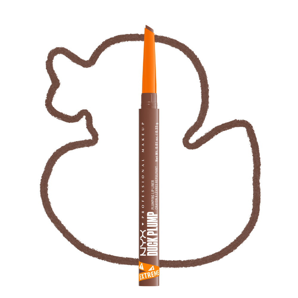 NYX Professional Makeup Duck Plump Plumping Lip Liner, crayon à lèvres, jusqu'à 10h de tenue, fini mat, Beige Boost