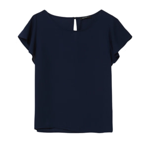 Blusa manica con volant