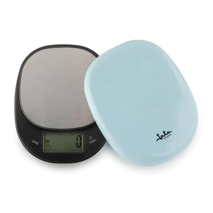 Báscula de cocina JATA HBAL1202 hasta 5 kg. Alta precisión. Superficie acero inoxidable