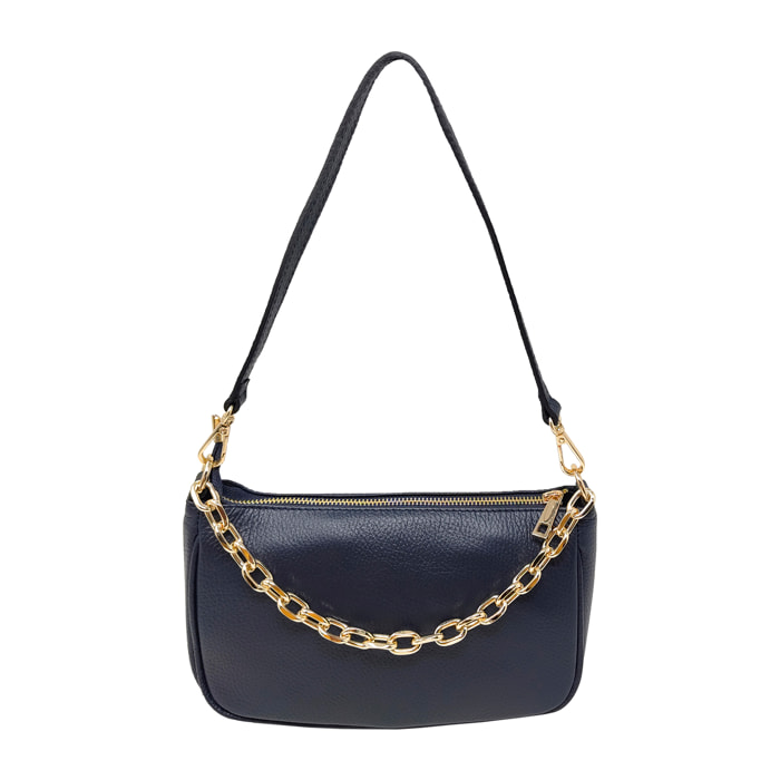 Borsetta a Tracolla Clutch in Vera Pelle Made in Italy