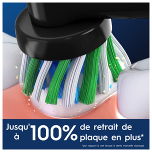 Oral-B Pro Cross Action Noire Brossettes Pour Brosse À Dents, 4 Unités