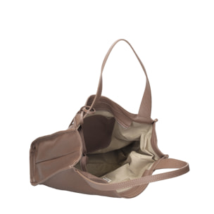 Borsa a spalla  da donna In Vera pelle Made in Italy 34x32x11 cm