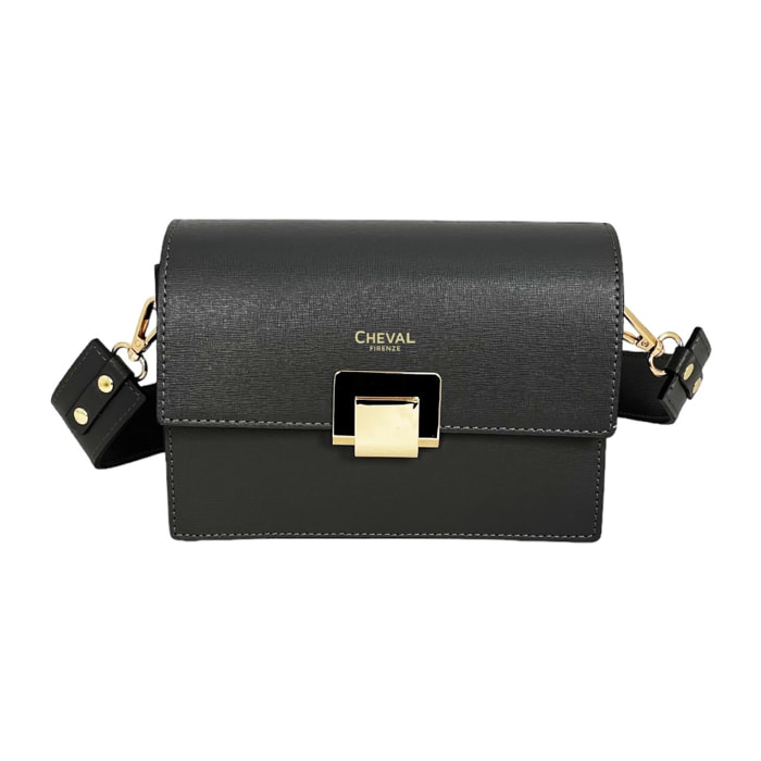 Bolso de hombro Cheval Firenze Ludovica Gris Oscuro