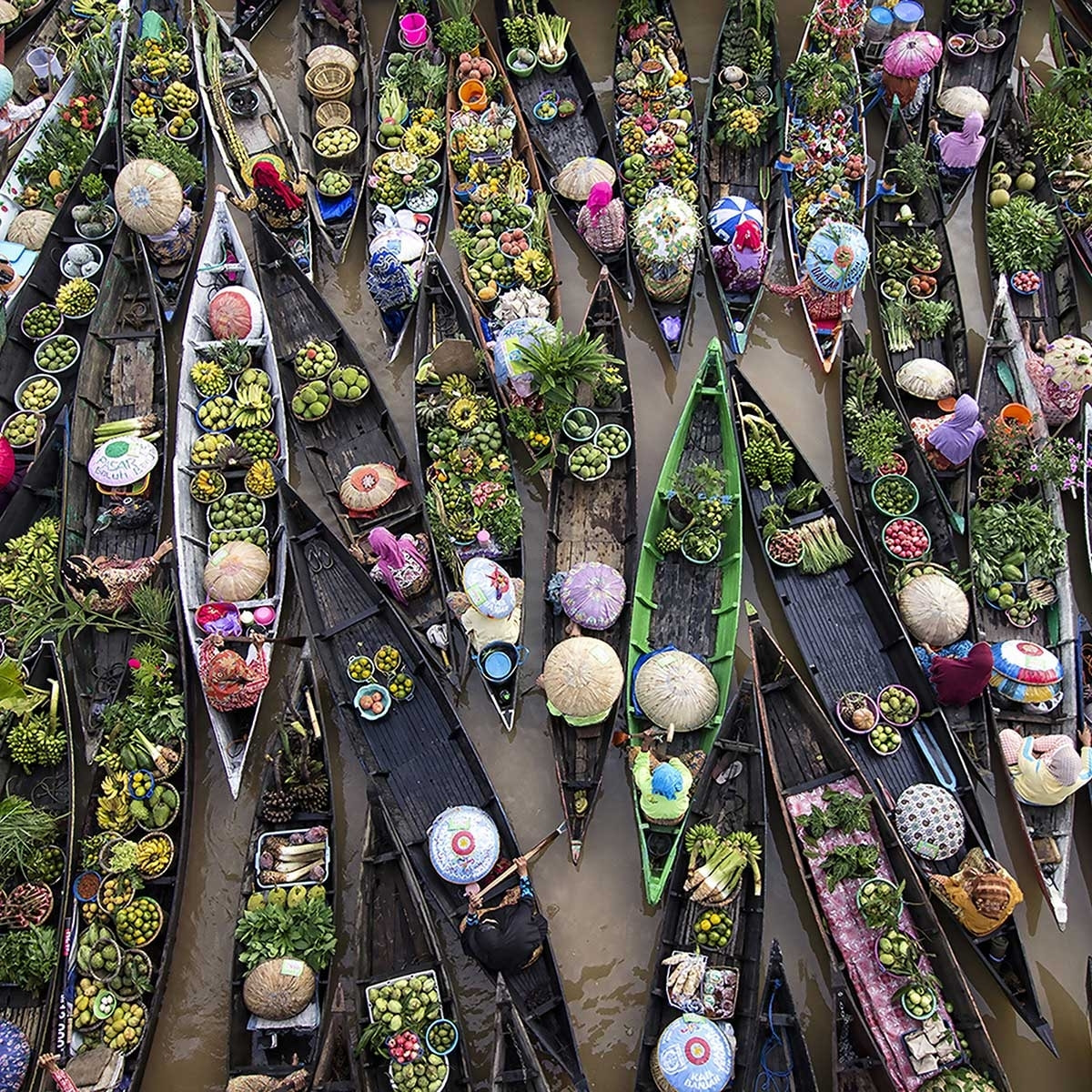 Tableau marché flottant Toile imprimée