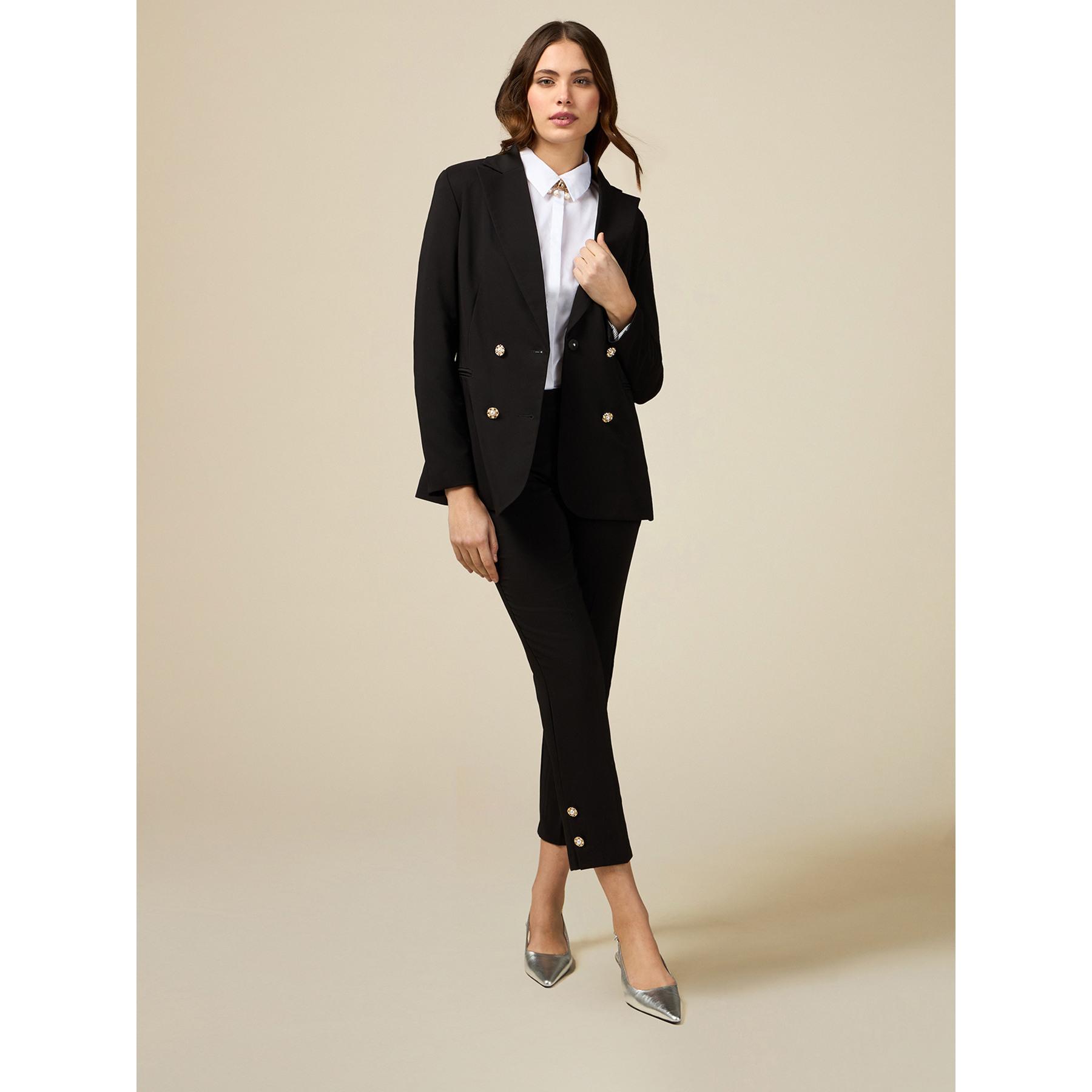 Oltre - Blazer con botones joya - Negro