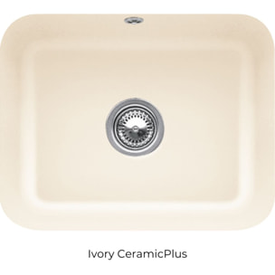 Evier 1 bac Cisterna 60C Ivory CeramicPlus