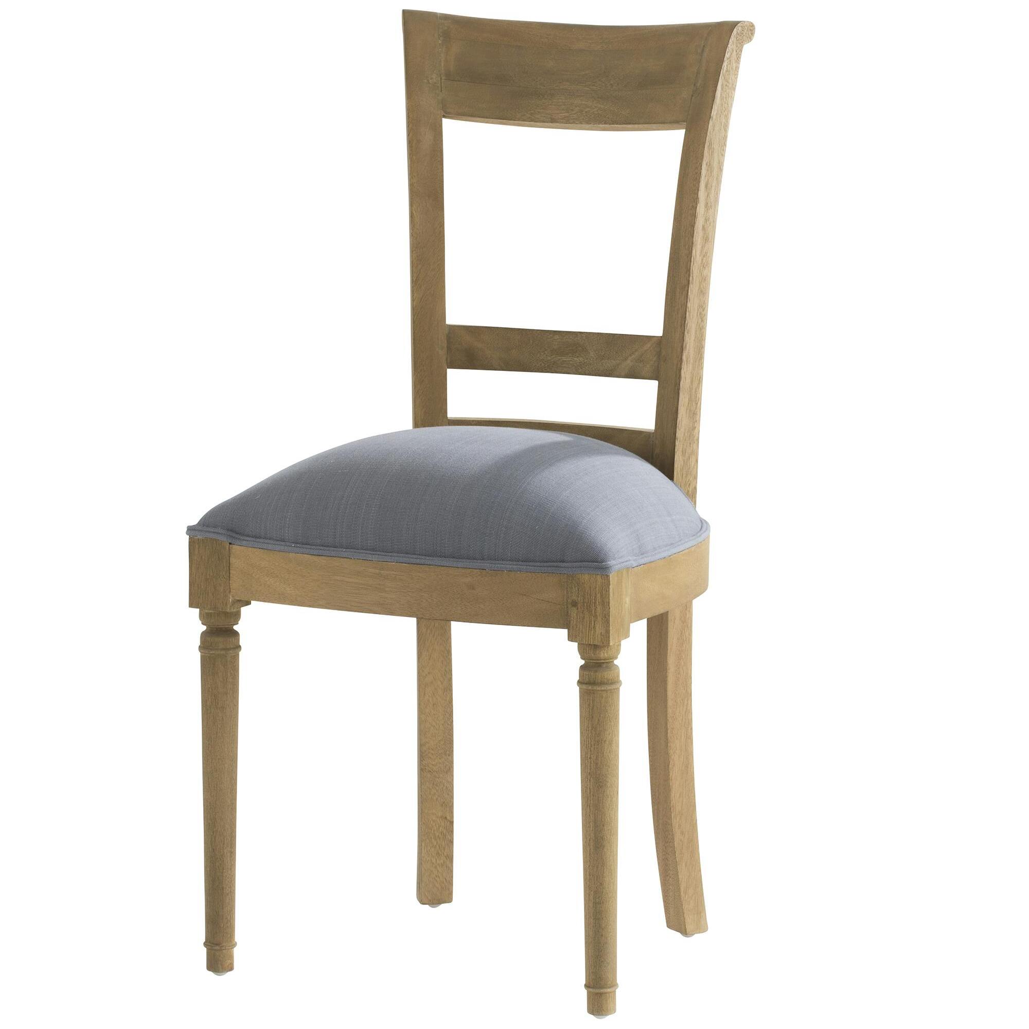 Chaise en tissu gris AMADEUS