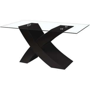 Table repas "Mona" - 150 x 90 x 74 cm - Noir