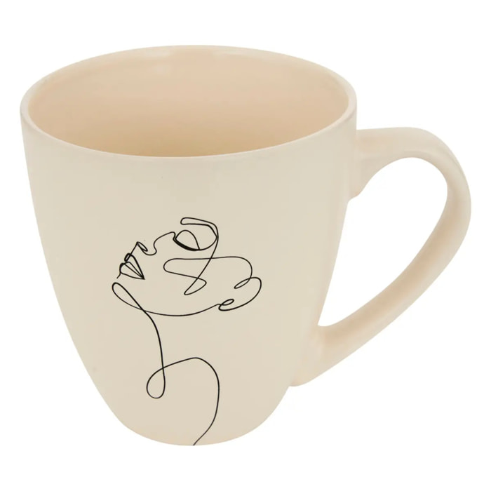 Mug Visage L14,7xp10,8xH11,8cm