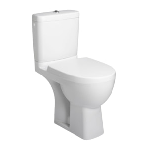 WC à poser compact sortie horizontale Odéon up avec abattant