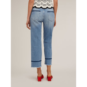 Motivi - Vaqueros cropped azul claro - Light - blue