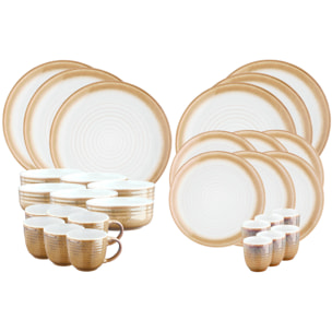 Service Complet COSMOS - 30 pièces - Crème