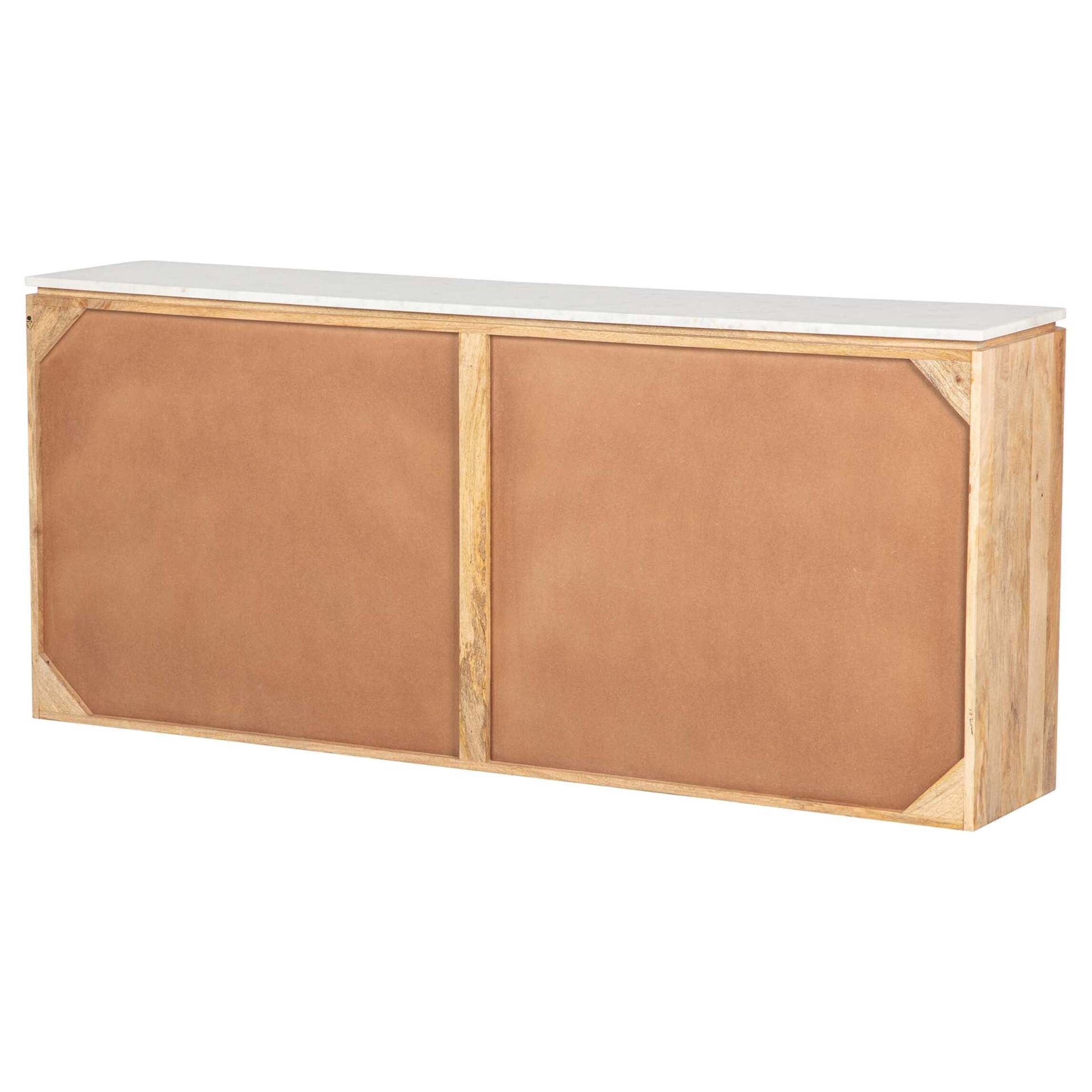 Aparador Madera Mango Marmol Felo 180x40x80 Cm