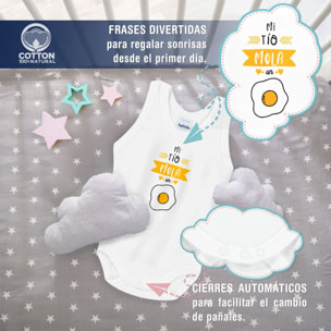 Body bebé tirantes personalizado frases